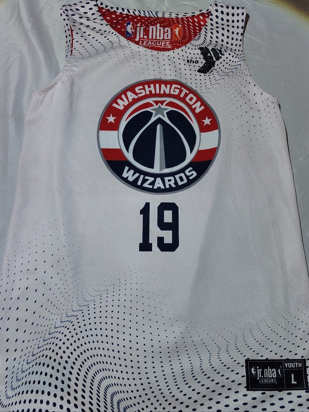 Jr. NBA Leagues Washington Wizards Boys L Reversible Jersey #19 White/Red